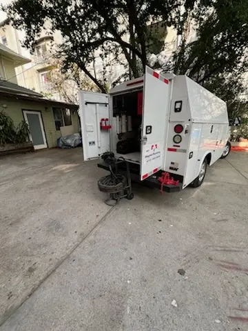 Magnet Plumbing service vehicle on-site for Water Heater Repair in Sebring